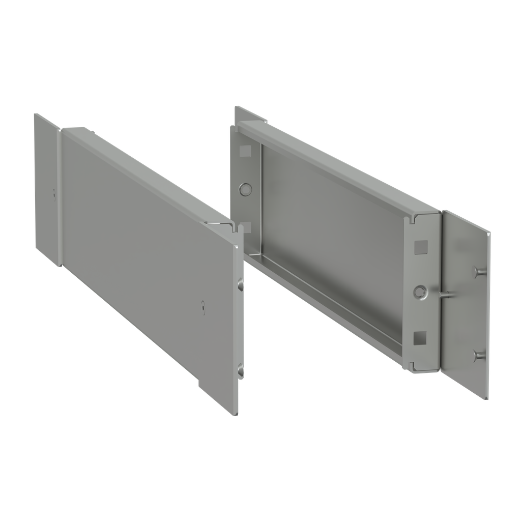 PanelSeT SFN Accessoires - jeu 2 panneaux latéraux - inox 304L - 600x100mm