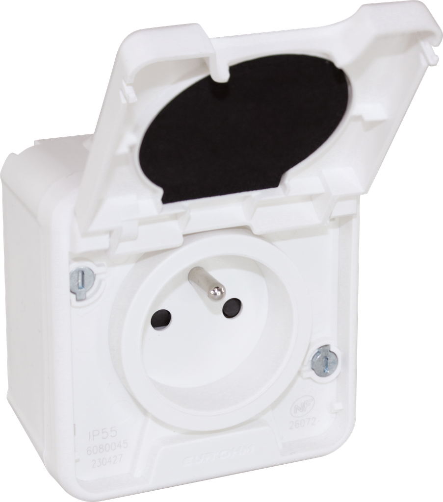 OXXO PC 2P+T SAILLIE BLANC IP55