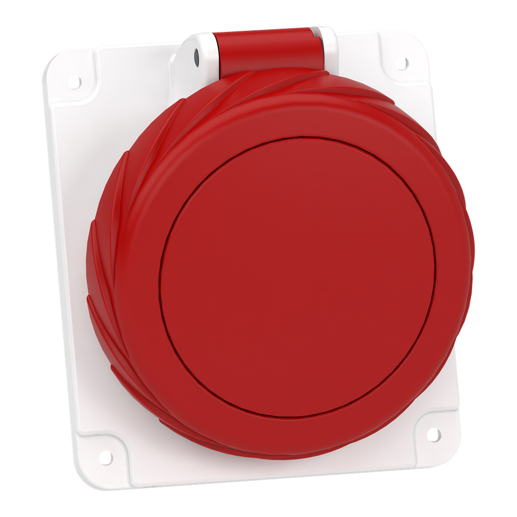 Mureva - socle de prise inclinée -16A -3P+N+T - 380-415 V CA- IP67 - à vis