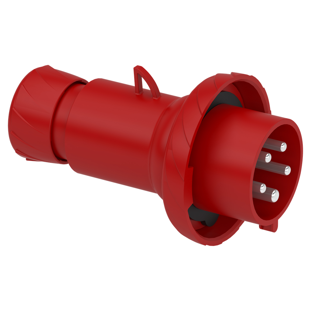 Mureva - fiche mobile industrielle droite - 32 A - 3P+N+T - 380-415 V CA - IP67