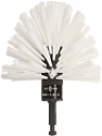 Brosse de nettoyage à tête demi-spherique pour perche