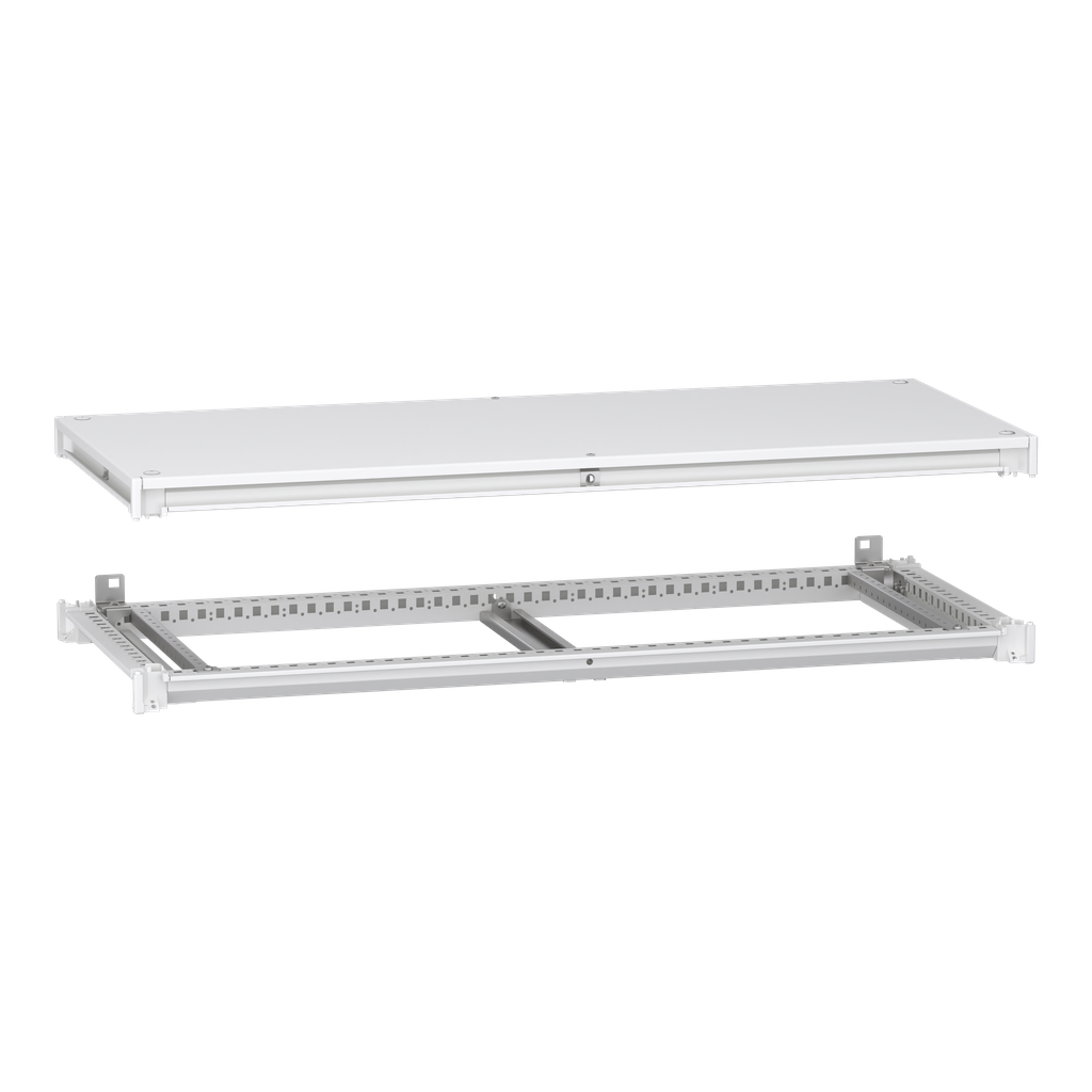 PrismaSeT HD - cadre supérieur et inférieur - 1200x500 mm - blanc