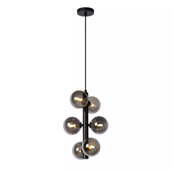 TYCHO Suspension-Noir-Ø25,5-6xG9-28W-Acier