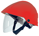 Casque isolant électricien avec visière intégrée arcflash APC 1, rouge