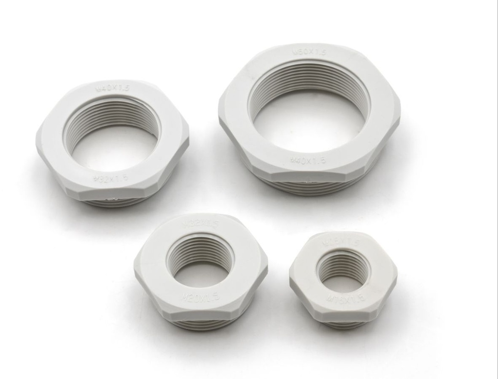 Réducteur polyamide M40-M32 gris