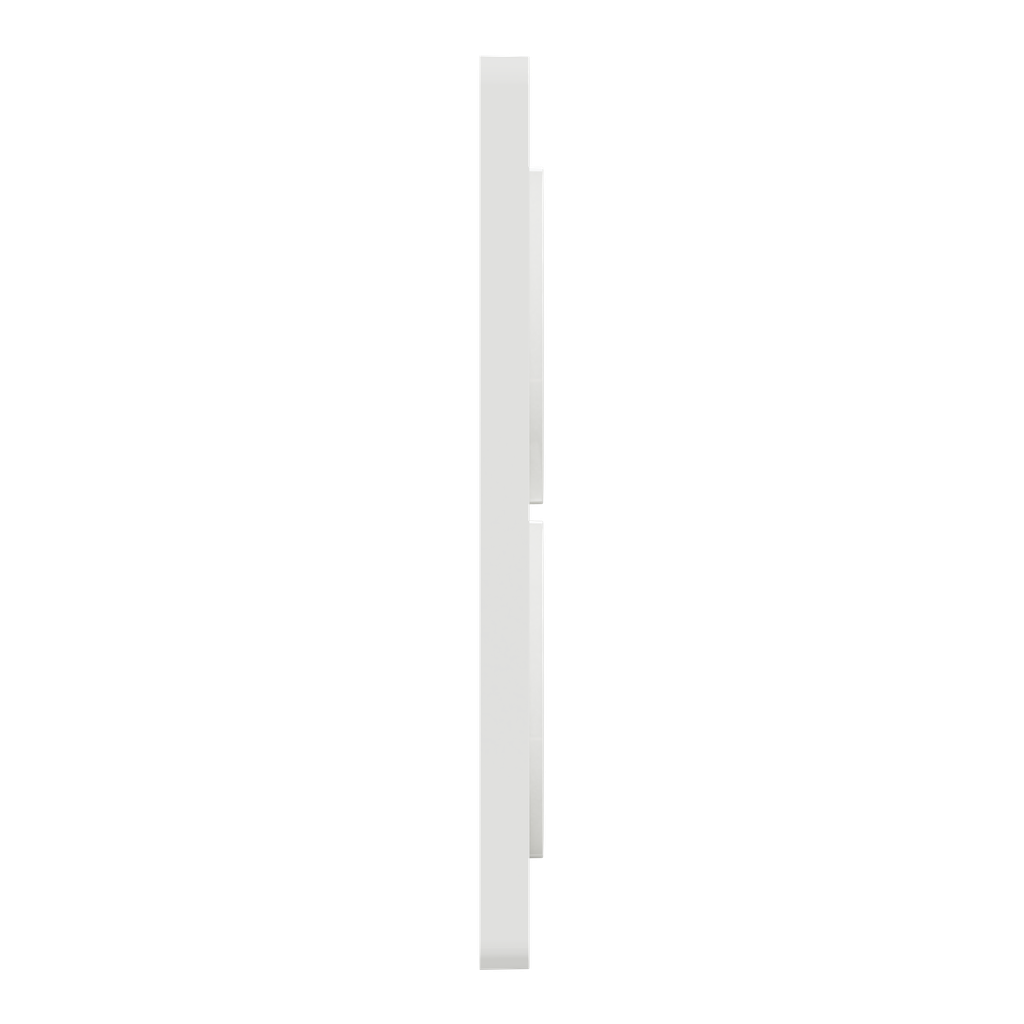 Odace 2011 Touch -  plaque 2 postes verticaux entraxe 57mm blanc