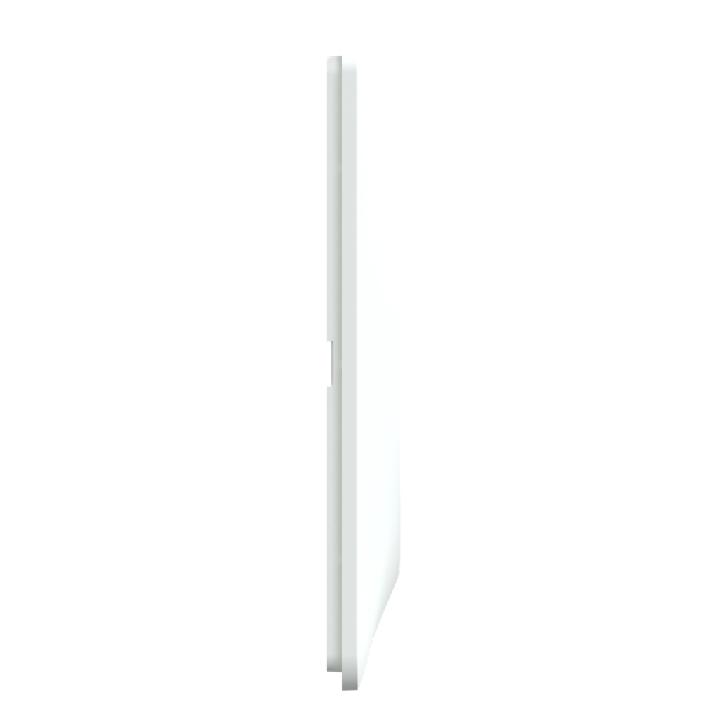 Ovalis - Plaque de finition - 2 postes Horizontal - entraxe 71 mm - Blanc