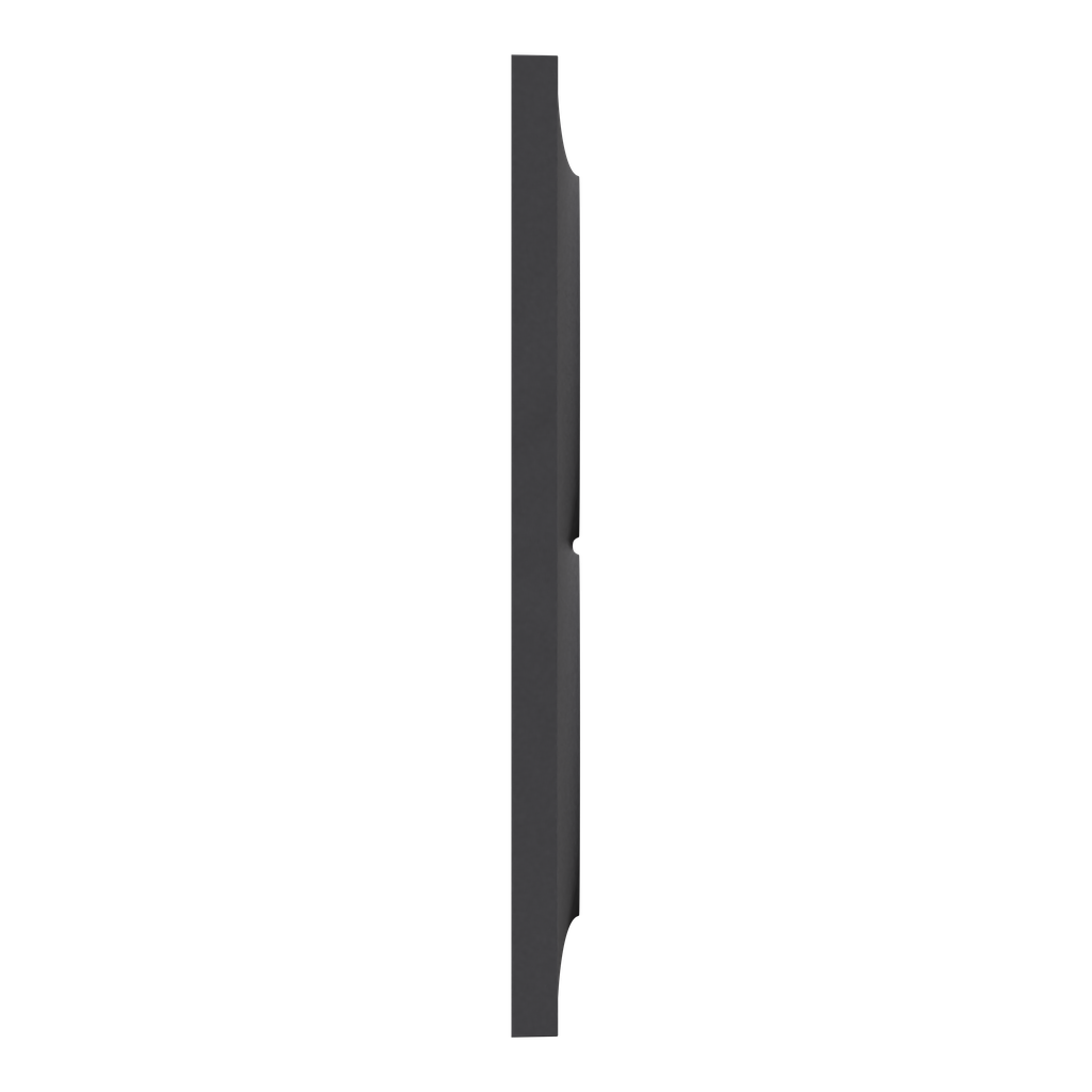 Odace 2011 Styl -  plaque 2 postes verticaux entraxe 57mm anthracite
