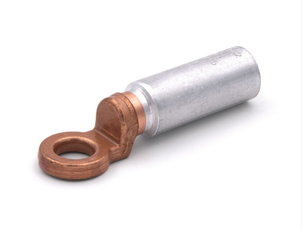 Cosse alu-cuivre 70 mm² - Diam.12 mm à fut long (poinçonnage)