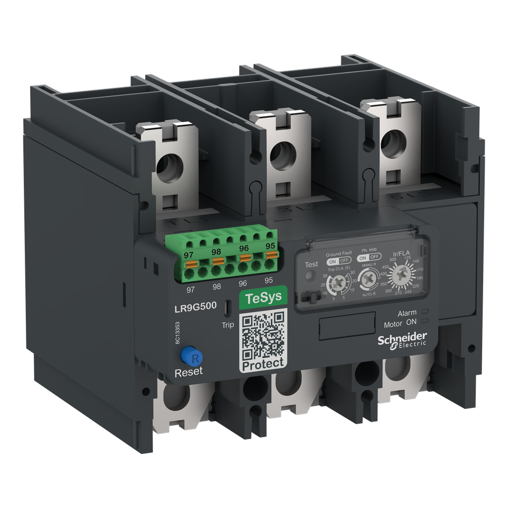 Relais de surcharge thermique TeSys LR9G 500A Connexion par ressort