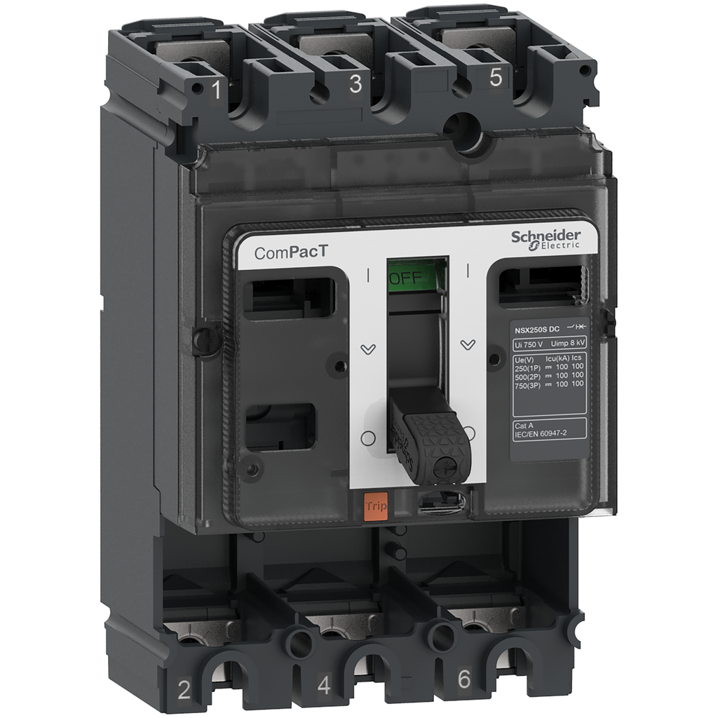ComPacT NSX250F DC - Bloc de coupure CC sans déclencheur - 250A - 3P - 36kA