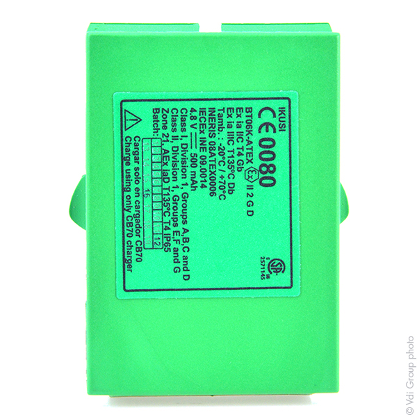 Batterie(s) Batterie télécommande de grue ATEX Ikusi 4.8V 500mAh