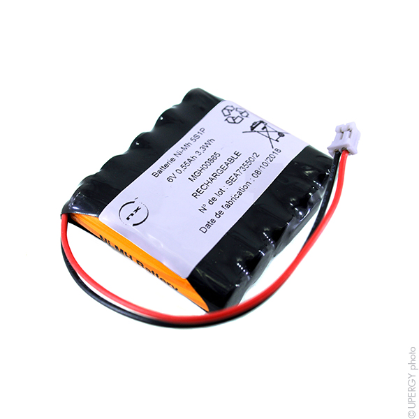 Pack(s) Batterie Nimh 5x AAA HT  5S1P ST1 6V 550mAh JST