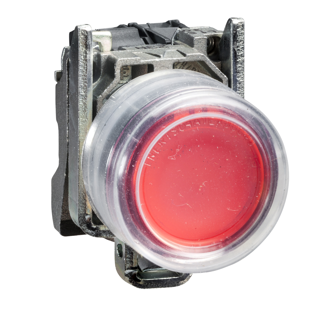 Harmony XB4 - bouton poussoir à imp Atx - Ø22 - pour étiq - rouge - 1O - vis étr