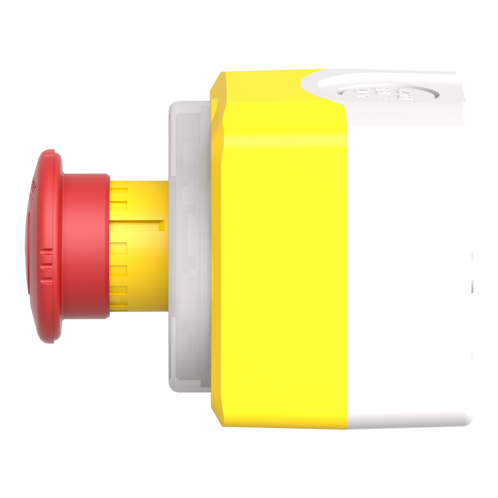 Harmony XAL - boite ARU avec étiquette lumin - blanc rouge - 2O+1F - 24V