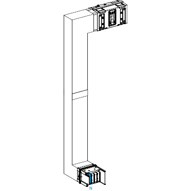 Canalis KSA - coude mult. coupe feu 1000A-vers bas & gauche-A&C=300mm-B=700-1200
