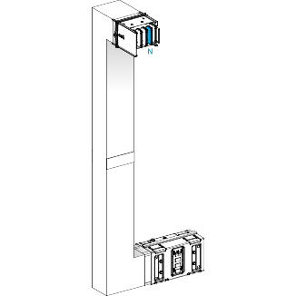 Canalis KSA - coude mult coupe feu 1000A-vers haut & gauche-A&C=300mm-B=700-1200