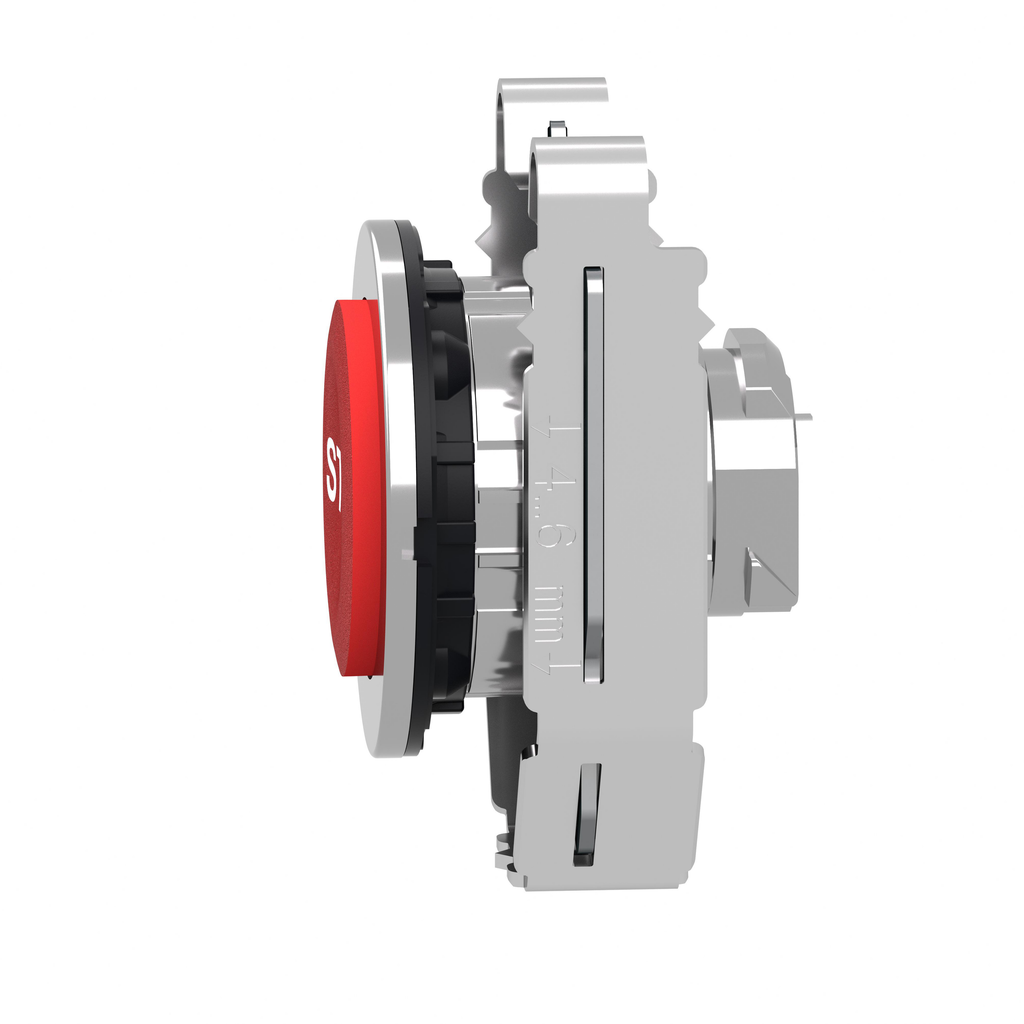 Harmony XB4 - tête bouton poussoir - flush - dépassant - marqué - rouge