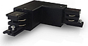 RAIL 3A CONNECT TRIPHASE COUDE L NOIR CIRCUIT EXTERIEUR 230V