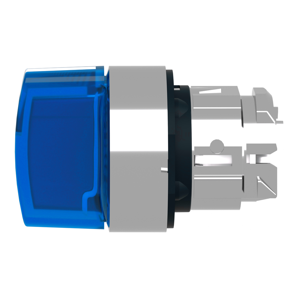Harmony XB4 - tête bouton à manette lumineux - Ø22 - 3 pos rap DC - bleu