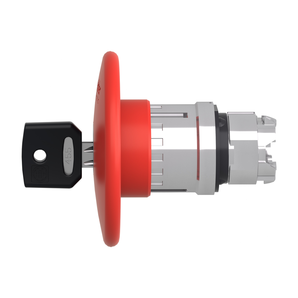 Harmony XB4 - tête bouton arrêt urgence - Ø60 - à clé 455 - rouge
