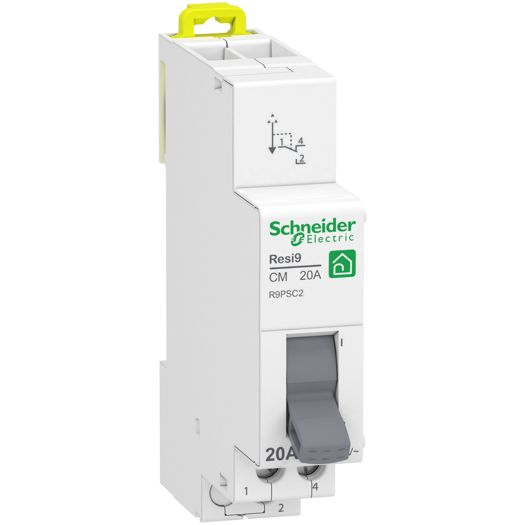 Resi9 - commutateur 2 positions - 1OF - 20A - 250VCA