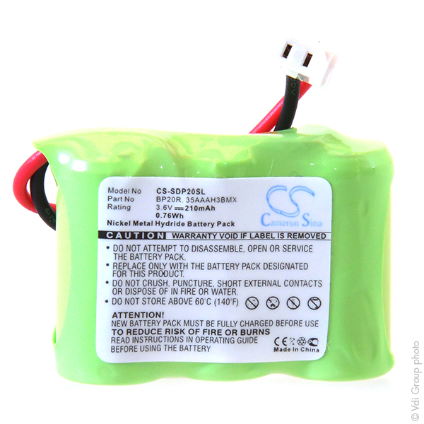 Unité(s) Batterie collier pour chien 3.6V 210mAh