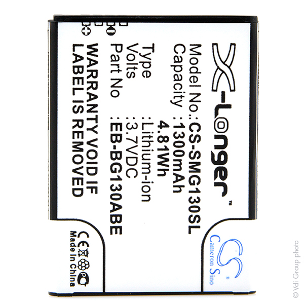 Blister(s) x 1 Batterie téléphone portable pour Samsung 3.7V 1300mAh