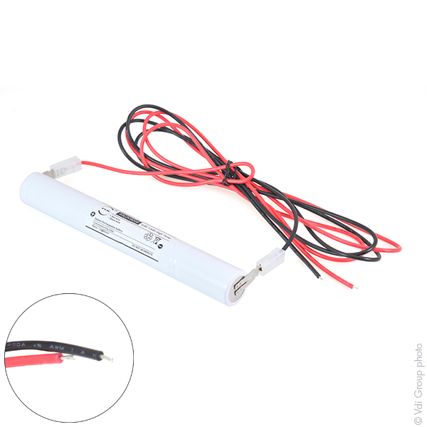 Batterie(s) Batterie eclairage secours 4xSC ST4 + fils 4.8V 1.6Ah
