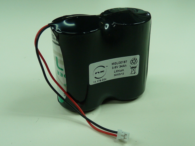 Pack(s) Batterie lithium 2x D LS ST1 1S2P 3.6V 34Ah PHR2