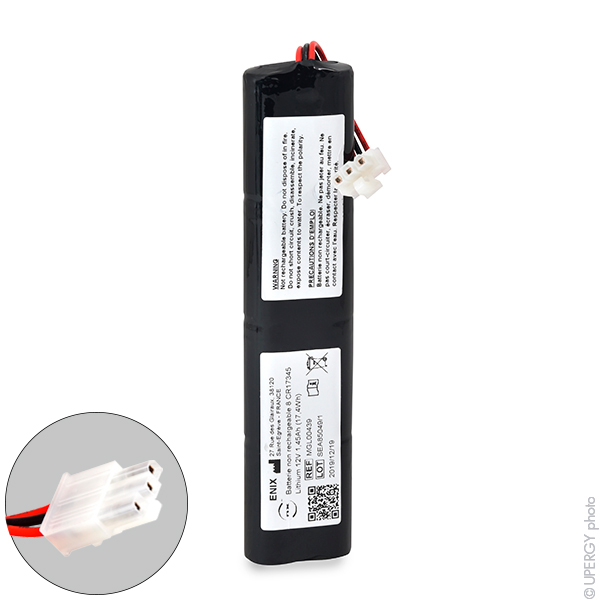 Pack(s) Batterie médicale non rechargeable 8x CR123 ST5 (2x) 4S1P  (2x) 12V 1.45