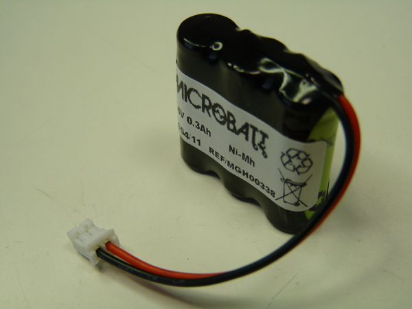 Pack(s) Batterie Nimh 3x 2/3AAA 3S1P ST1 3.6V 300mAh JST