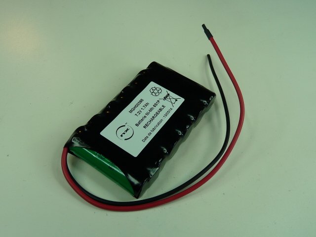 Pack(s) Batterie Nimh 6x AA NX 6S1P ST1 7.2V 1.7Ah Fils