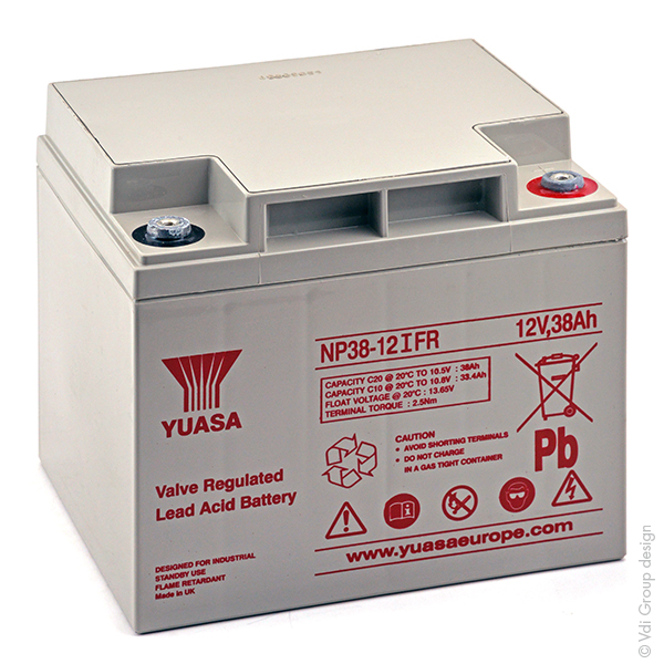 Batterie(s) Batterie plomb AGM YUASA NP38-12IFR 12V 38Ah M5-F