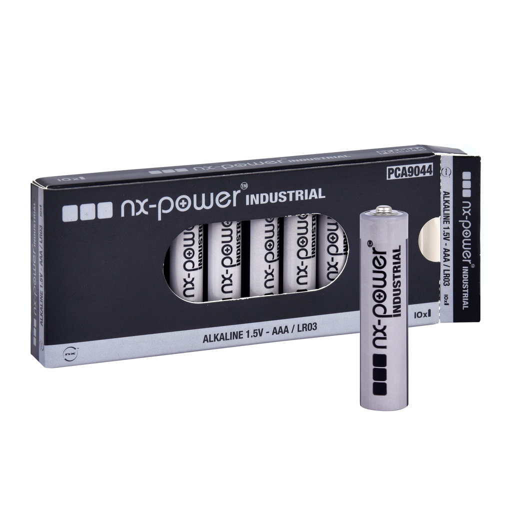 Boîte(s) de 10 Pile alcaline LR03 - AAA Nx-Power Industrial 1.5V 1.46Ah