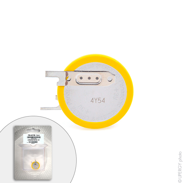 Blister(s) x 1 Pile bouton lithium blister CR2032/VS1N PANASONIC 3V 220mAh