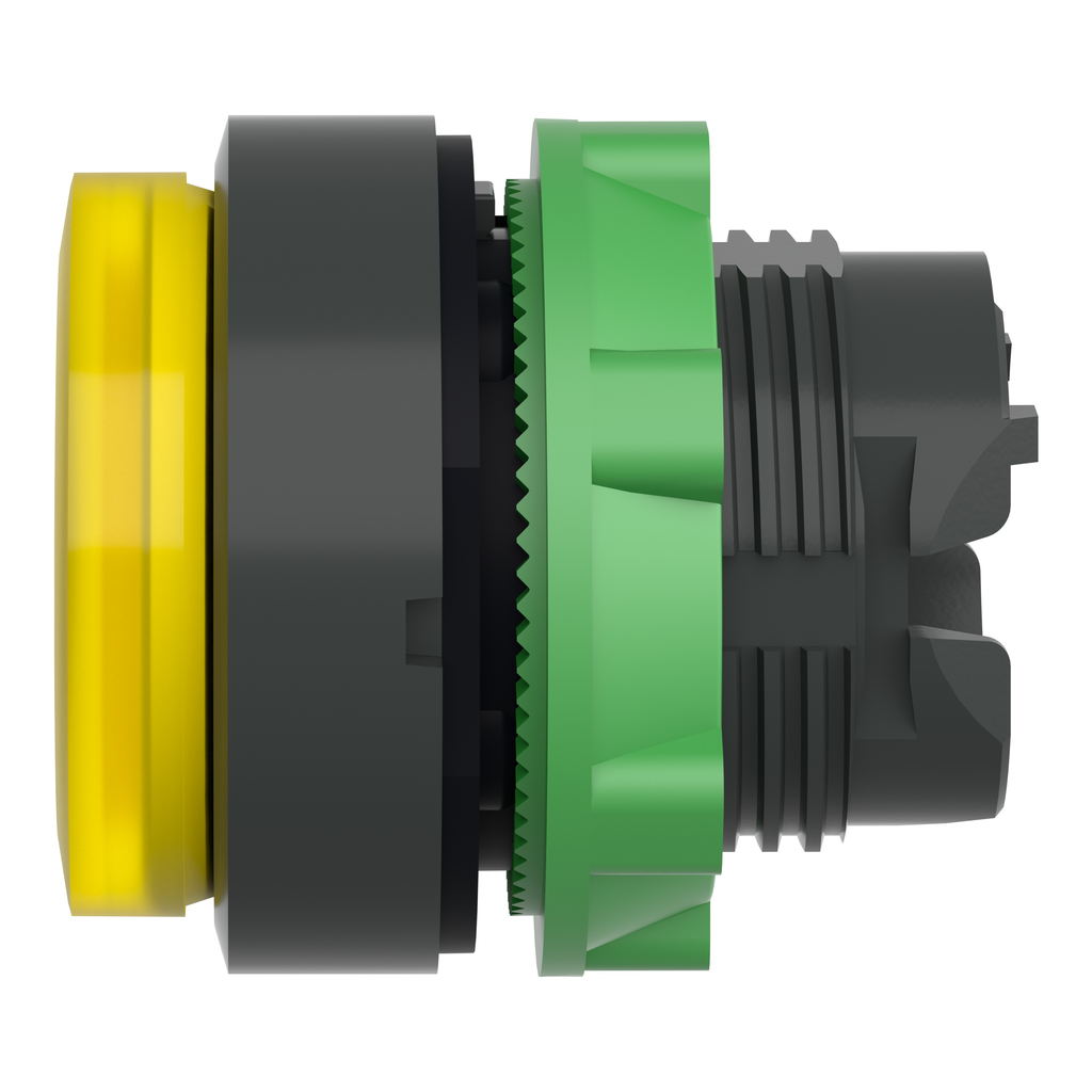 Harmony XB5 - tête bouton poussoir lumineux DEL - Ø22 - dépassant - jaune