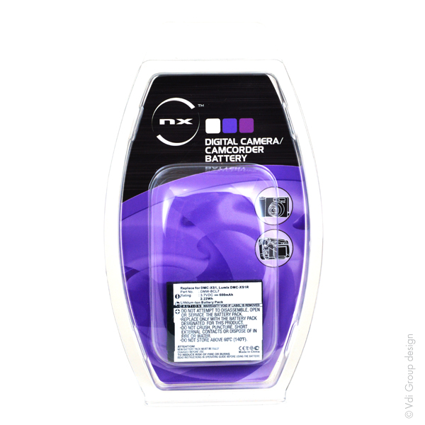 Blister(s) x 1 Batterie appareil photo - caméra 3.6V 600mAh