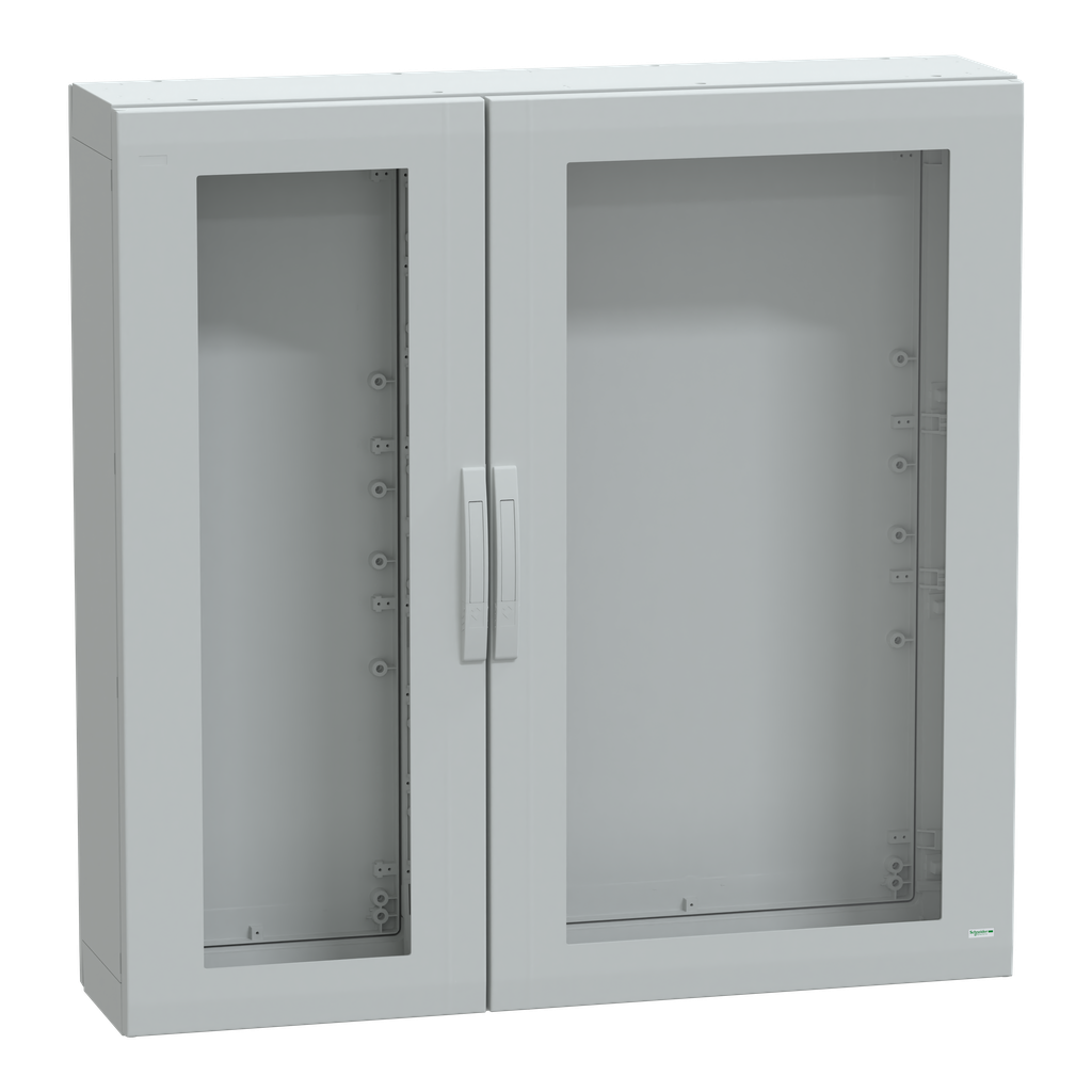 PanelSeT - Armoire polyester 1250x1250x320 - IP65 - vitrée Ral 7035