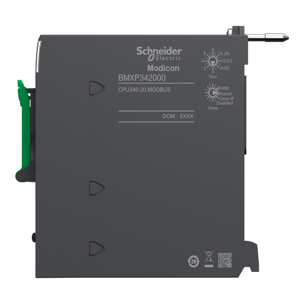 Modicon M340 - processeur - 1024 E/S TOR 256 E/S ANA - 1Modbus
