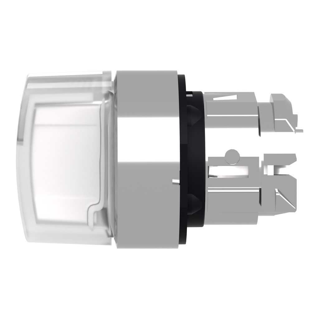 Harmony XB4 - tête bouton à manette lumineux - Ø22 - 3 pos fix - blanc
