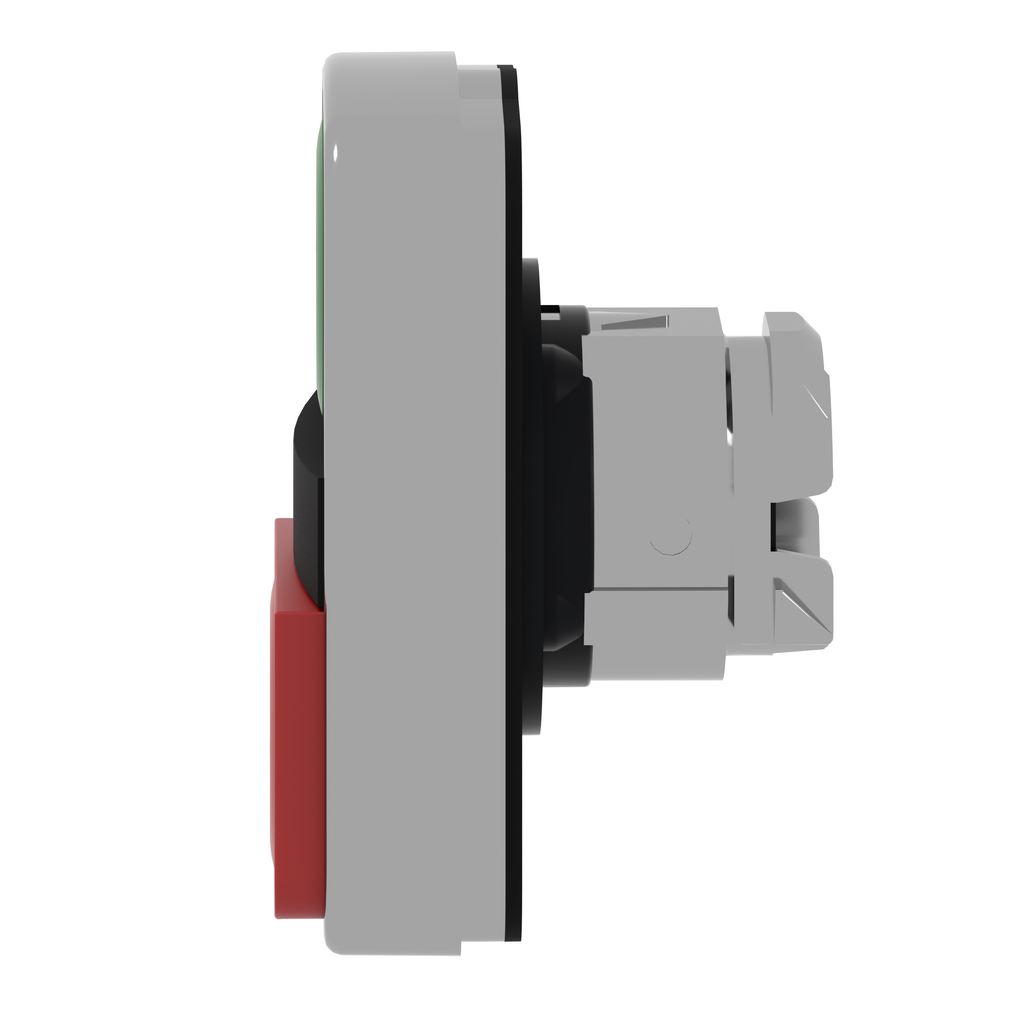 Harmony XB4 - tête bouton double touche - Ø22 - marqué - vert/rouge