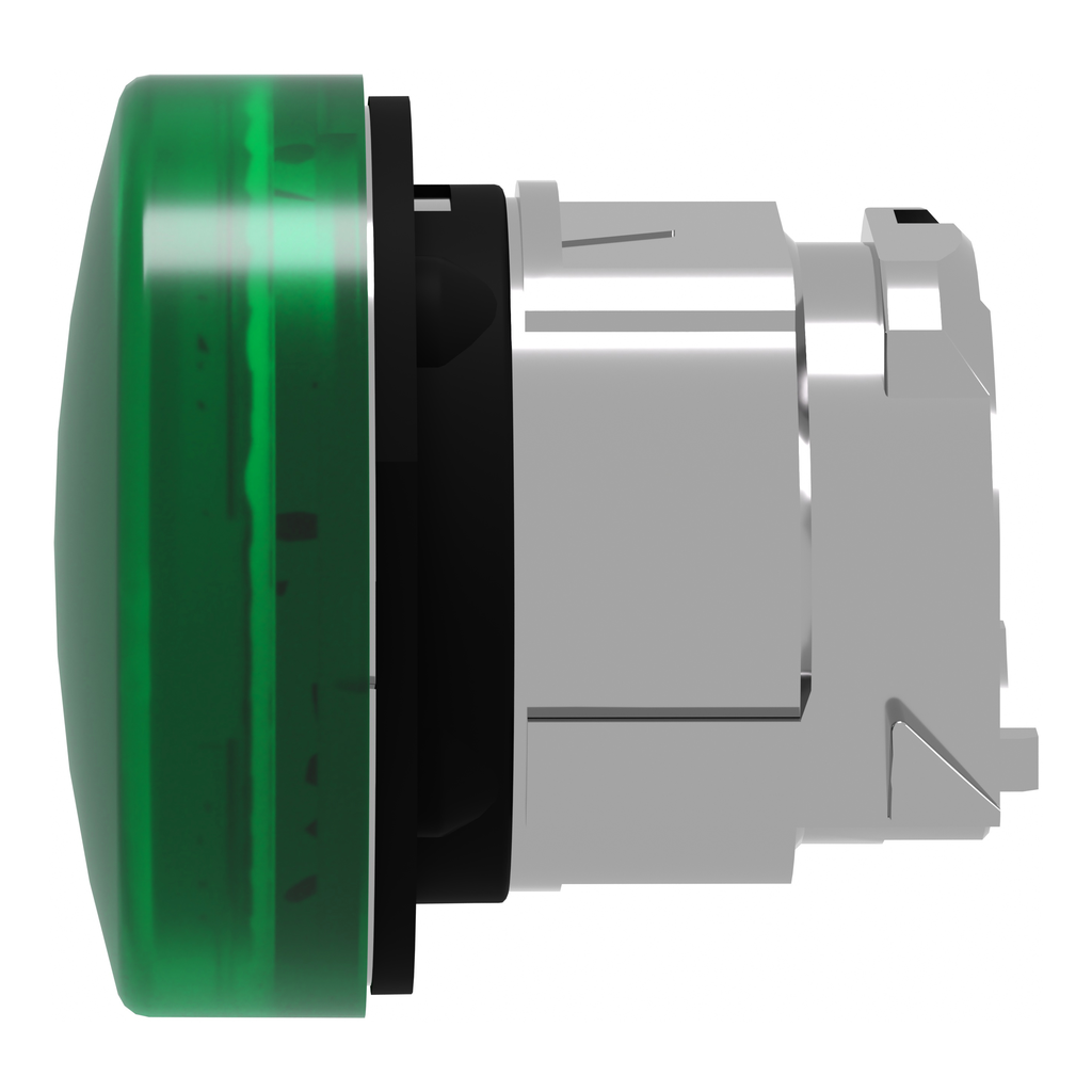 Harmony XB4 - tête voyant lumineux DEL - Ø22 - lisse - pour étiquette - vert