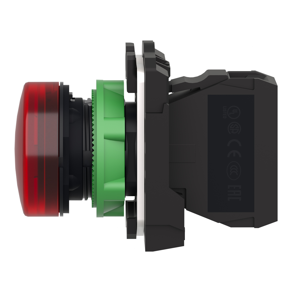 Harmony XB5 - voyant lumineux BA9s - Ø22 - rouge - direct 250V max - vis étrier