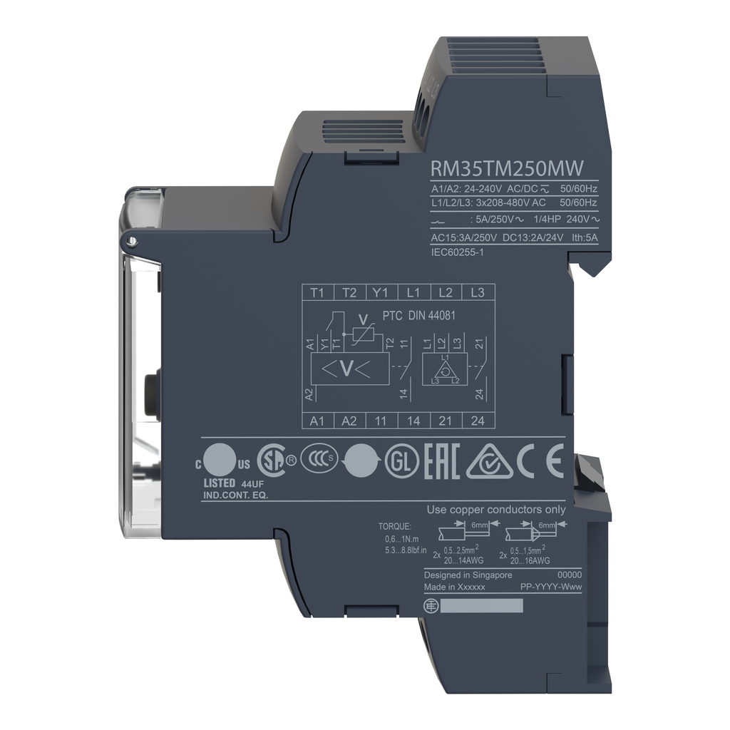 Harmony RM35-T relais de contrôle tension et temp du moteur - 24..240Vca/cc - 2F