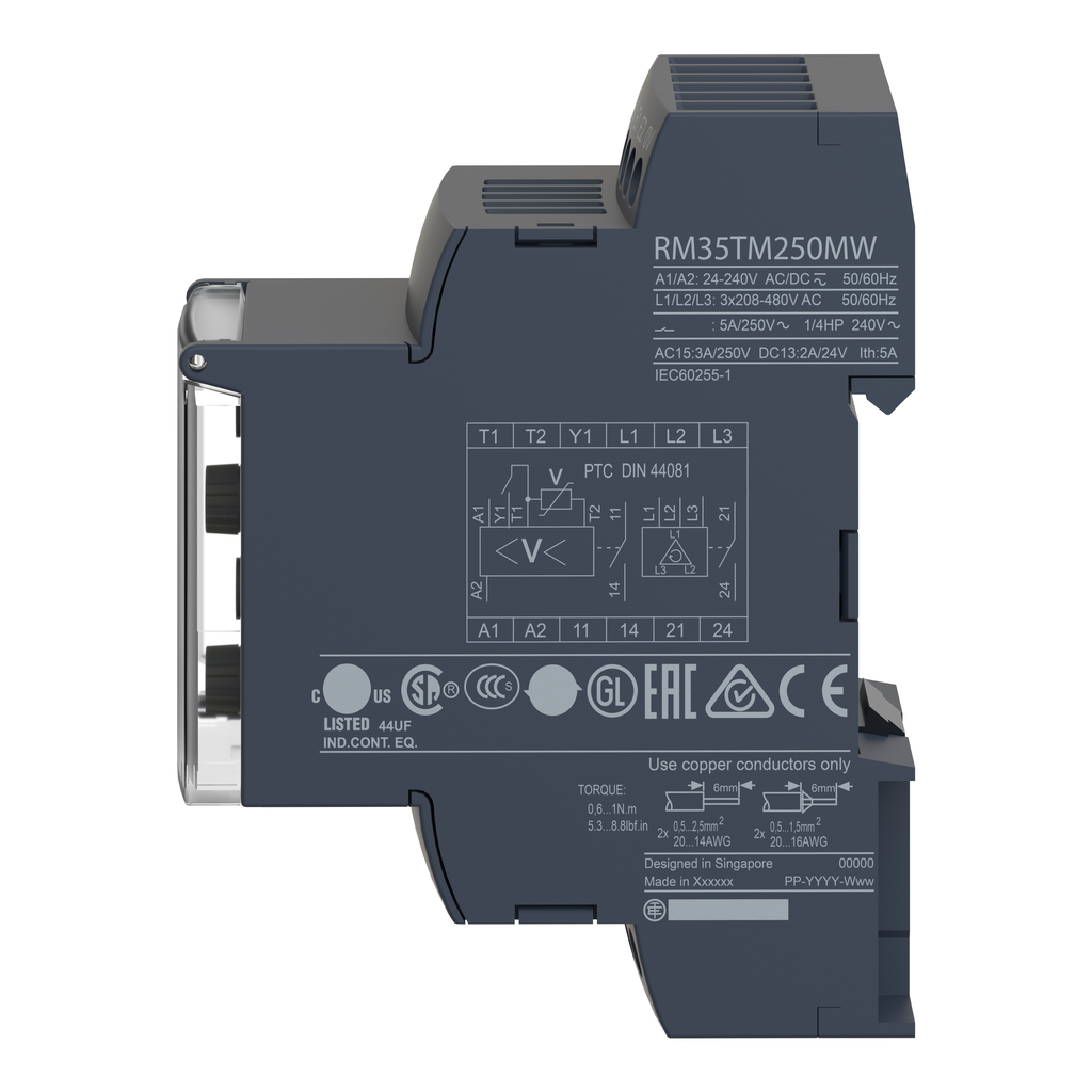 Harmony RM35-U - relais de contrôle de tension multifonctionnel - plage 15..600V
