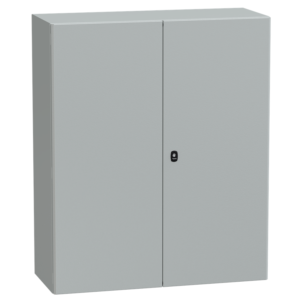 PanelSeT S3D - Enveloppe acier - H1200xL1000xP400 - 2 portes pleines