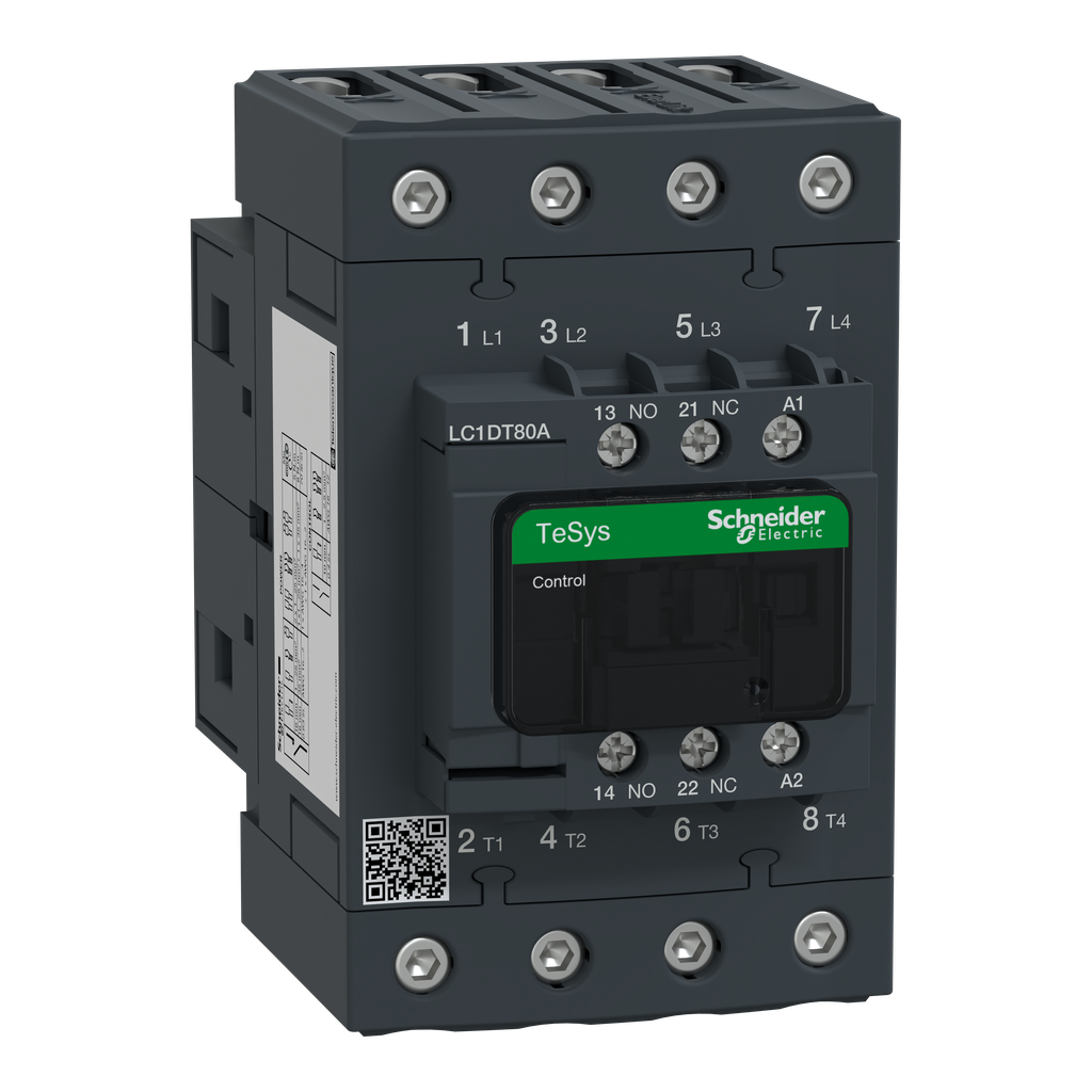 TeSys LC1D - contacteur - 4P - AC-3 440V - 80A - bobine 48Vca
