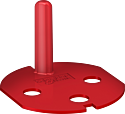 Unica - détrompeur fiche mâle - rouge