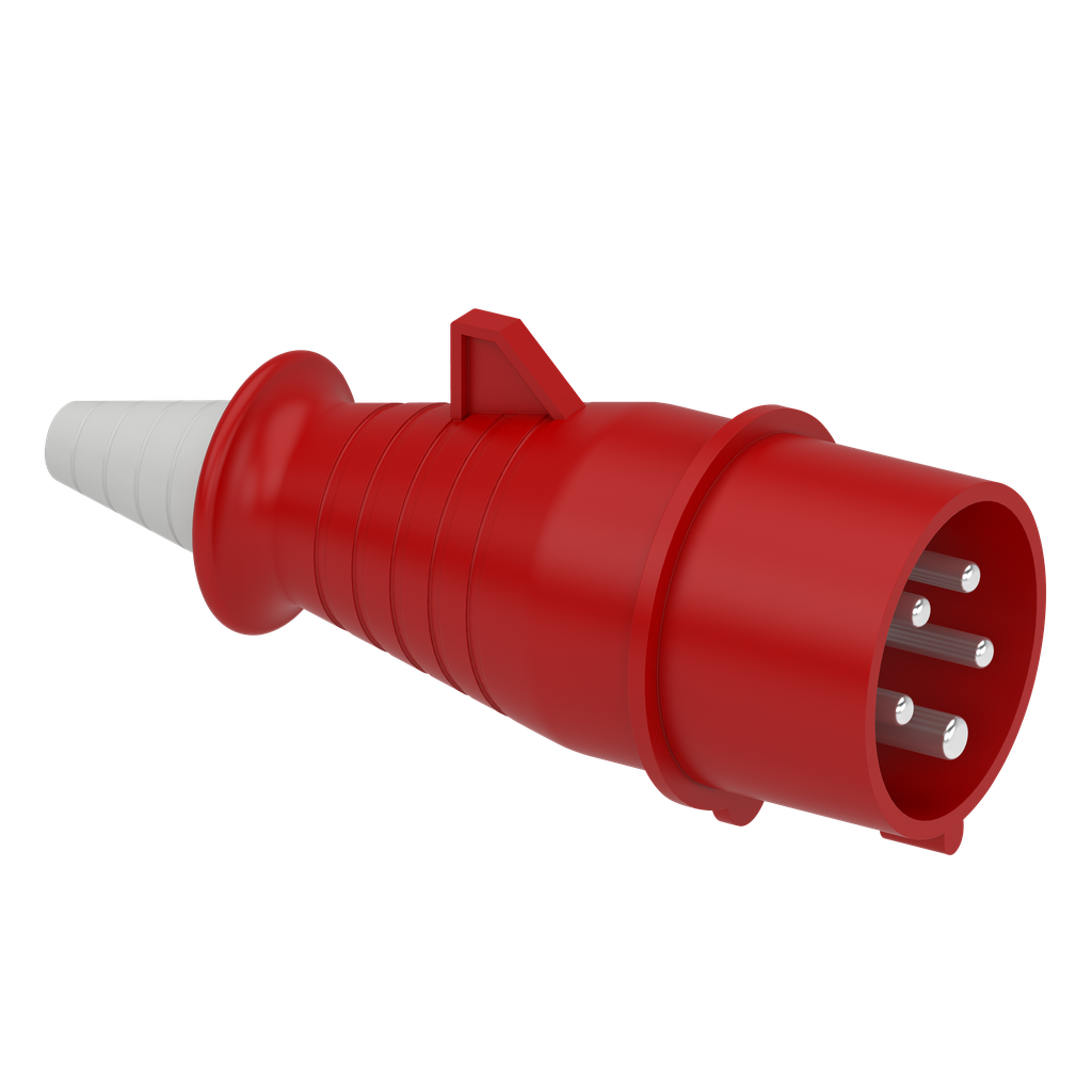 Mureva - fiche mobile inverseur de phase droite - 3P+N+T - 380-415 V CA - IP44